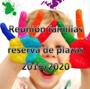 Reunión familias reserva de plazas 2019/2020.